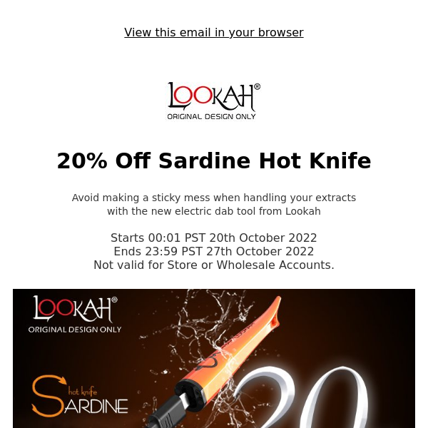 Lookah Sardine Hot Knife Electric Dab Tool