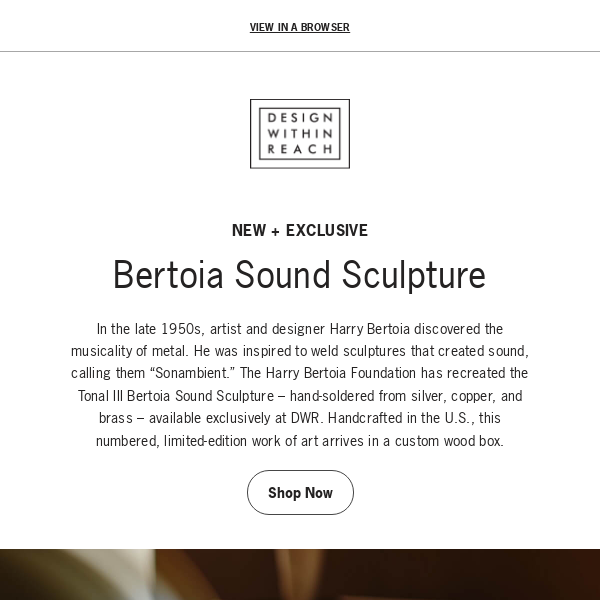 New: Limited-edition Bertoia Sound Sculpture