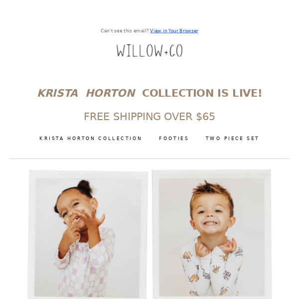 KRISTA HORTON COLLECTION IS LIVE!!!