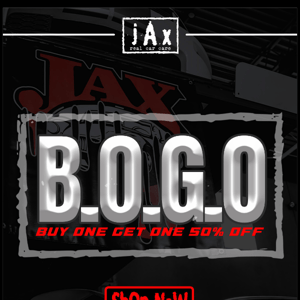 BOGO Sale - Buy one get one 50% Off