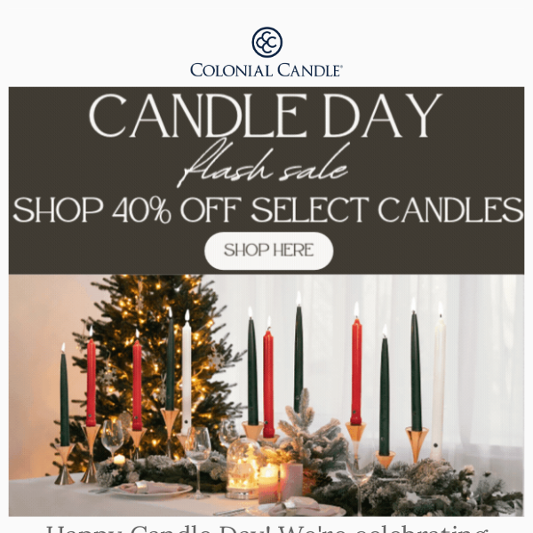 40% off for Candle Day! 🎁