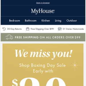 MyHouse Australia, Here's a $20 Voucher Just For You From MyHouse 🎁