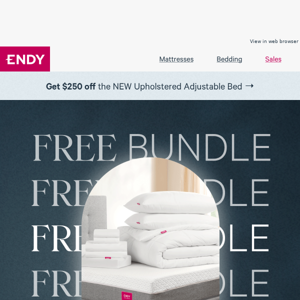 Endy® Upholstered Adjustable Bed