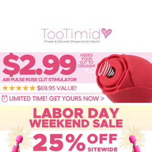 25% OFF Sale & $2.99 Viral Air Rose (This Weekend Only!)