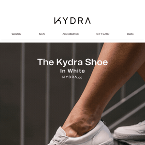 The Kydra Shoe in White: Pre-Order Now - Kydra