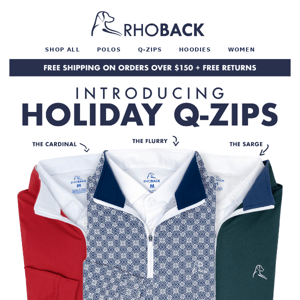 NEW: Holiday Q-Zips & Polos🎄