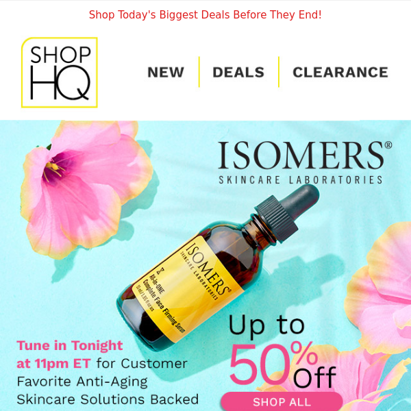 ISOMERS Back in Stock Favorites Up to 50% OFF