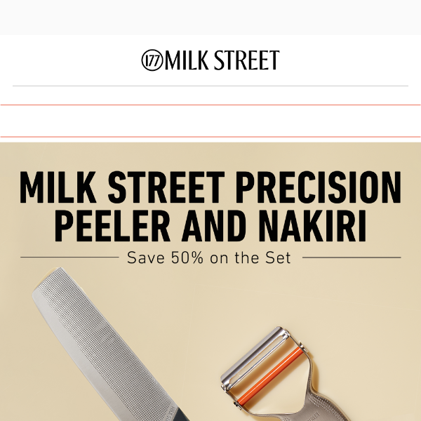 Save 20% on the Milk Street Precision Peeler, stainless steel