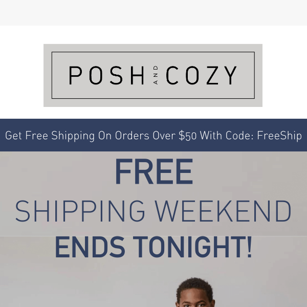 FREE SHIPPING ENDS TONIGHT!