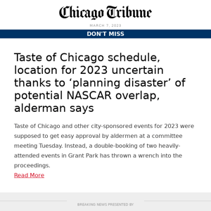 Taste of Chicago schedule, location for 2023 uncertain
