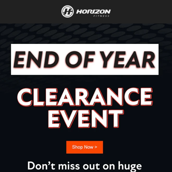 End of Year Clearance Sale: Don't Miss Out!