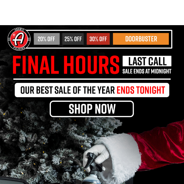 ⏰ FINAL HOURS - Black Friday Sale Ends At Midnight!