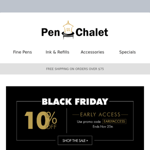 Early Access to Black Friday NOW!