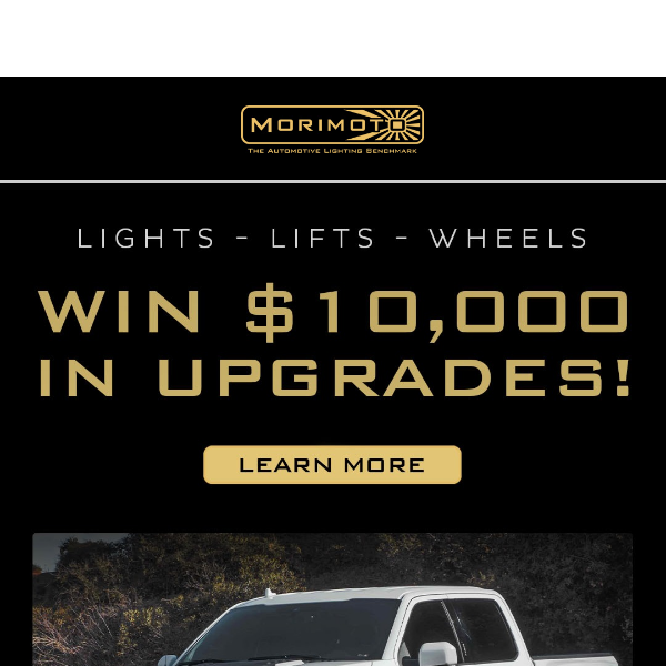 Lighting, Lifts, Wheels - Your Chance to Win $10,000 in Vehicle Upgrades!