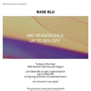 Mid Season Sale