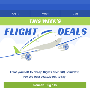 $83 Roundtrip from Boston