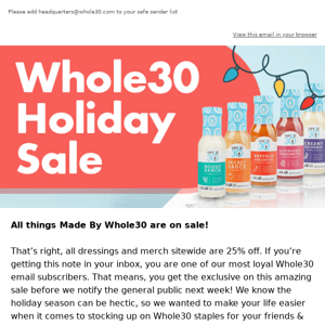 Hey Whole30'er, this is a sale you don't wanna miss