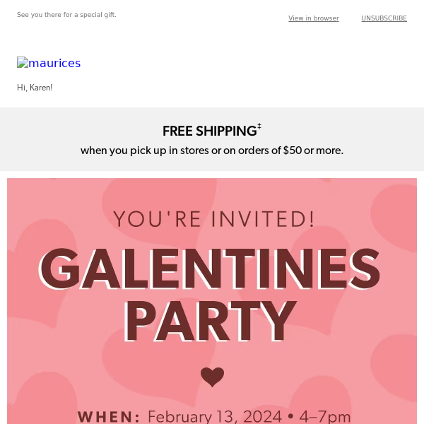 SAVE THE DATE 💌  Galentines party coming to a store near you