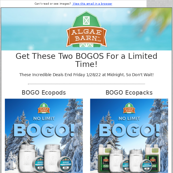 ⚡Its An EcoPod and EcoPack BOGO Blitz! ⚡Get In Here While Supplies Last!