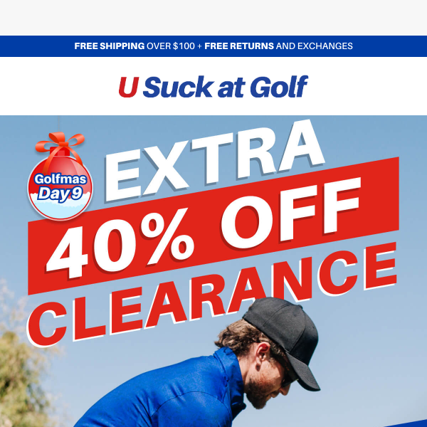 Golfmas Day 9: Take additional 40% Off Clearance Items!