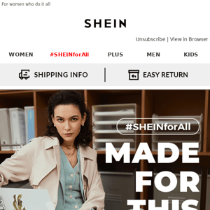 #SHEINforAll | MADE FOR THIS