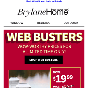 ***Re: Web Busters! Limited time only