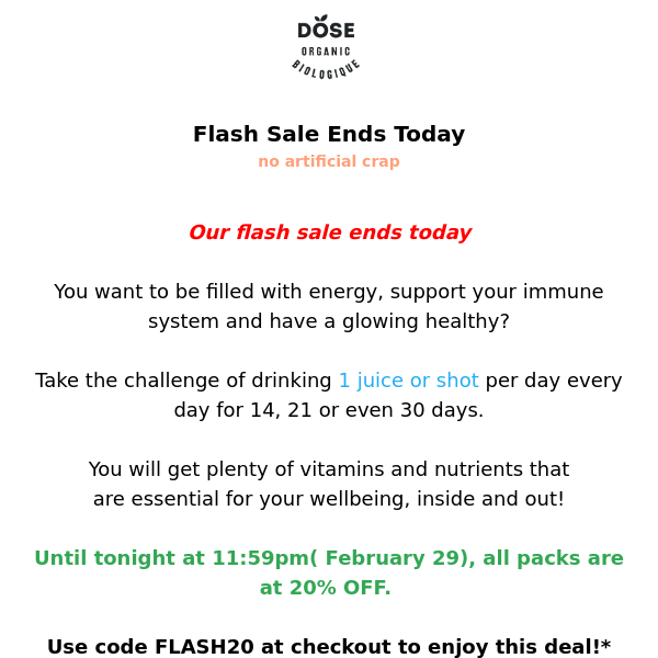 [ ends today ] flash sale