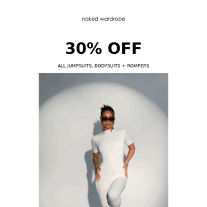 ACT NOW: 30% OFF Jumpsuits, Bodysuits & More...