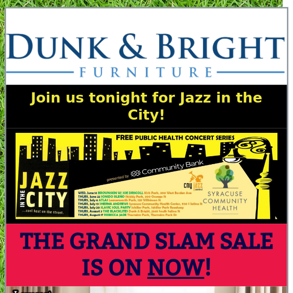 Hi!  JOIN US TONIGHT FOR JAZZ IN THE CITY