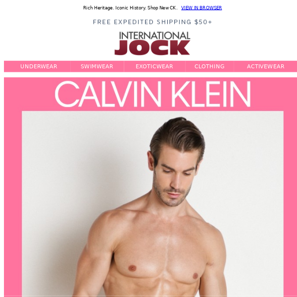 New Calvin Klein Jocks, Briefs, 3-Packs & more - International Jock
