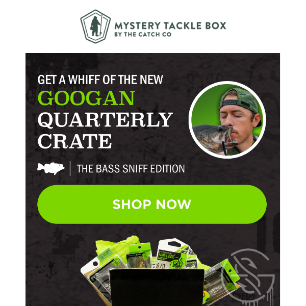 JUST IN: Googan Quarterly Crate  Bass Sniff Edition - Mystery Tackle Box