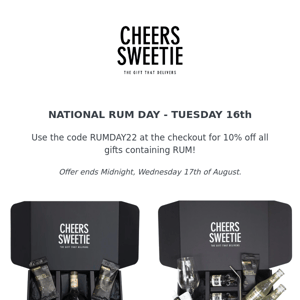 National Rum Day - 10% OFF