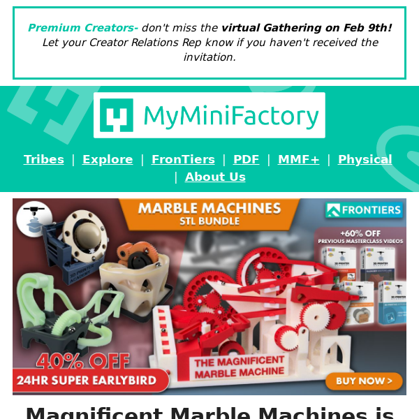 Don't miss Miraculous Modular Marble Machines!