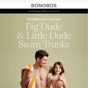 Father's Day Gift Idea: Matching Swimwear