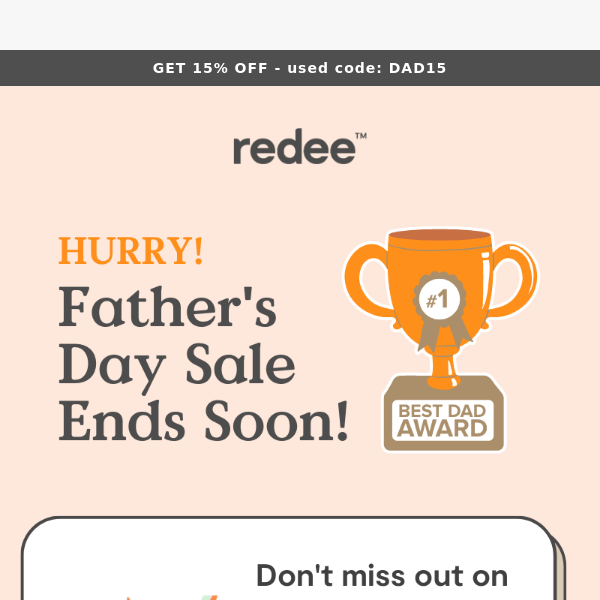 Don't Forget Our Father's Day Sale Ends Soon! ⏳