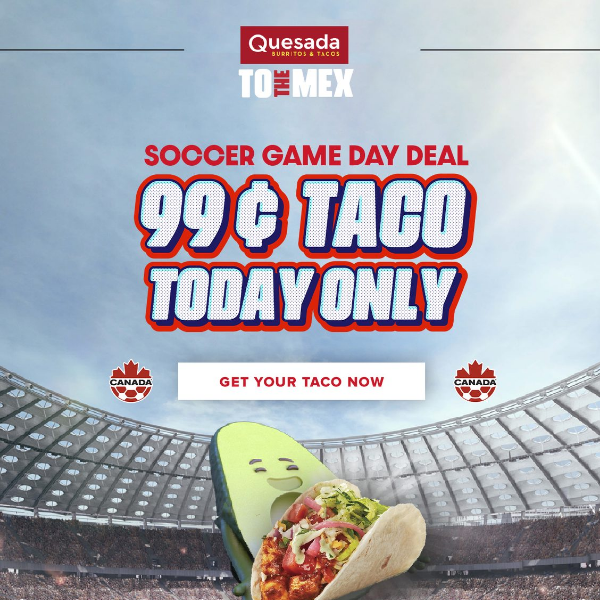 Taco 'bout a Deal! Get 99¢ Tacos for One Day Only 🌮🎉