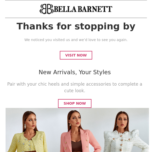 New Arrivals at Bella Barnett: Your Style Awaits! 👠