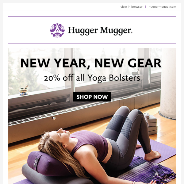 Standard Yoga Bolster - Hugger Mugger