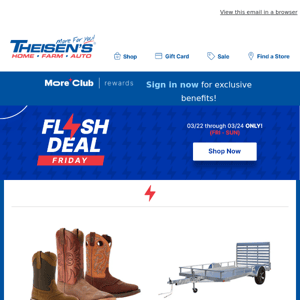 Flash Deal Friday ⚡️Save 30% on Western Boots!