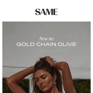 BEST SELLING GOLD CHAIN OLIVE SWIM