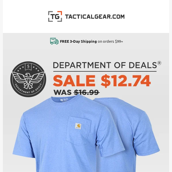 DOD: This Carhartt 👕 is only $12.74!