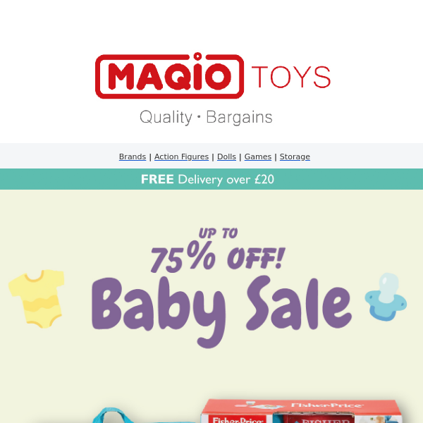 Limited time offer: baby toys at discounted price