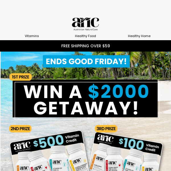 🎉 Ends Good Friday: Win A $2,000 Getaway & More!