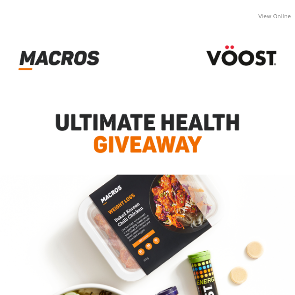 MACROS x VÖOST: 2 X $100 Health Giveaway