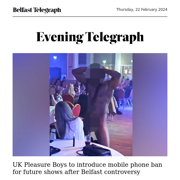 Pleasure Boys to introduce phone ban for future shows after Belfast controversy