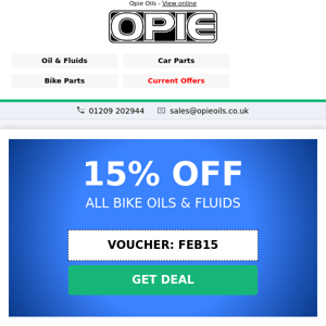 Save on ALL Motorcycle Oils & Fluids!
