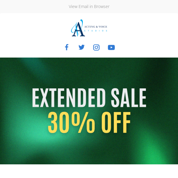 SALE EXTENDED!