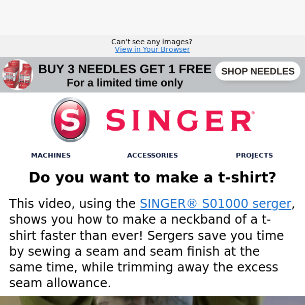Sew a t-shirt faster than ever!