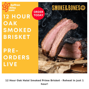 12 Hour Smoked Brisket Pre-Orders Live