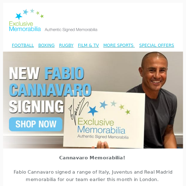 NEW Fabio Cannavaro Signing! ✍️